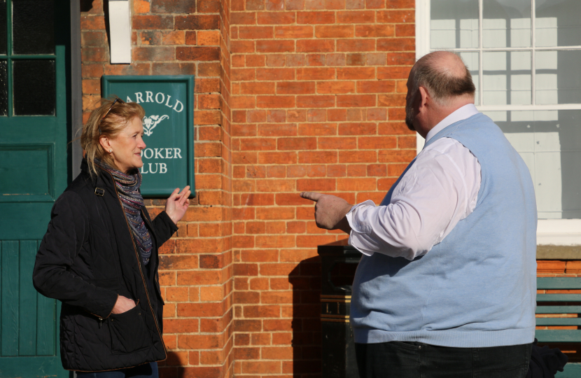 Tom working with the councillor team